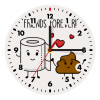 Friends forever, Wooden wall clock (20cm)