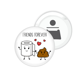 Friends forever, Μαγνητάκι και ανοιχτήρι μπύρας στρογγυλό διάστασης 5,9cm