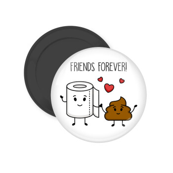 Friends forever, Μαγνητάκι ψυγείου στρογγυλό διάστασης 5cm