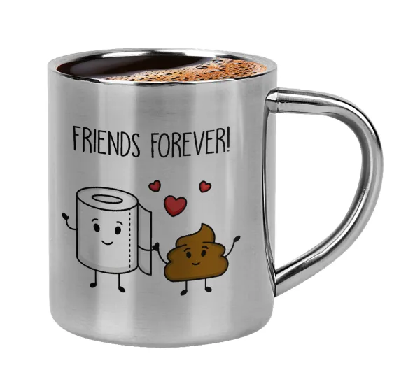 Friends forever — Κουπάκι μεταλλικό διπλού τοιχώματος για espresso (220ml)