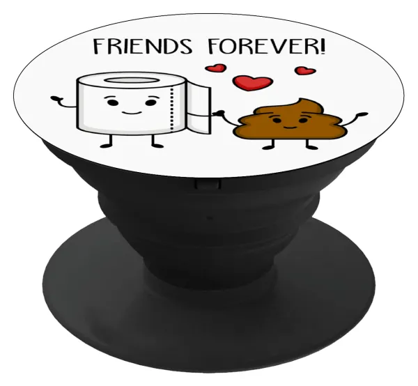 Friends forever — Phone Holders Stand  Black Hand-held Mobile Phone Holder