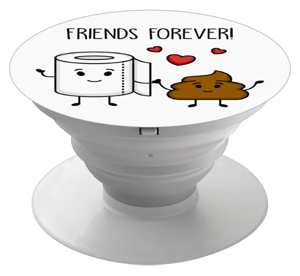 Friends forever — Phone Holders Stand  White Hand-held Mobile Phone Holder