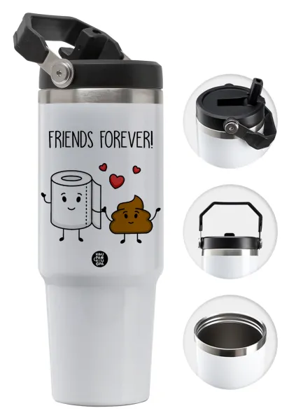 Friends forever — 30oz stainless Steel Tumbler with Handle