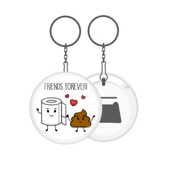 Friends forever, Μπρελόκ μεταλλικό 5cm με ανοιχτήρι
