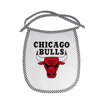 Chicago Bulls, Σαλιάρα μωρού αλέκιαστη με κορδόνι Μαύρη