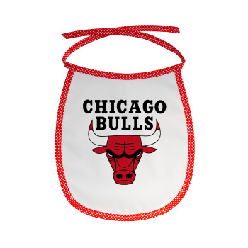 Chicago Bulls, Σαλιάρα μωρού αλέκιαστη με κορδόνι Κόκκινη