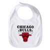 Chicago Bulls, Σαλιάρα Βαμβακερή με Σκρατς μεγάλη (35x28cm)