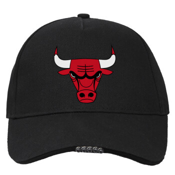 Chicago Bulls, Work & Activity LED Light Cap – Perfect for Night & Low Light Conditions (100% COTTON, ADULT, UNISEX)