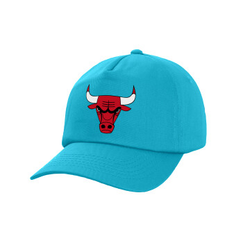Chicago Bulls, Καπέλο Baseball, 100% Βαμβακερό, Low profile, Γαλάζιο