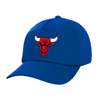 Chicago Bulls, Twill Καπέλο παιδικό ΜΠΛΕ (100% ΒΑΜΒΑΚΕΡΟ, ΠΑΙΔΙΚΟ, UNISEX)