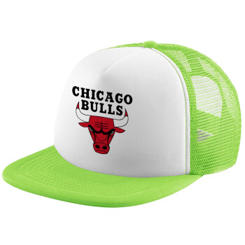 Chicago Bulls, Καπέλο Soft Trucker με Δίχτυ Πράσινο/Λευκό