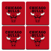 Chicago Bulls, ΣΕΤ 4 Σουβέρ ξύλινα τετράγωνα