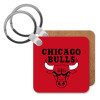 Chicago Bulls, Μπρελόκ Ξύλινο τετράγωνο MDF