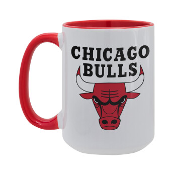 Chicago Bulls, Κούπα Mega 15oz, κεραμική Κόκκινη, 450ml