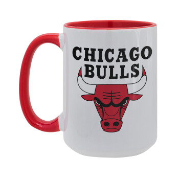 Chicago Bulls, Κούπα Mega 15oz, κεραμική Κόκκινη, 450ml
