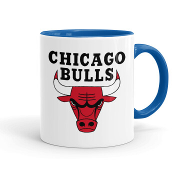 Chicago Bulls, Κούπα χρωματιστή μπλε, κεραμική, 330ml