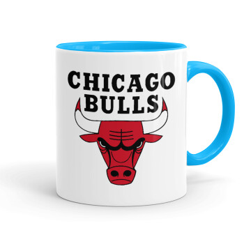 Chicago Bulls, Κούπα χρωματιστή γαλάζια, κεραμική, 330ml