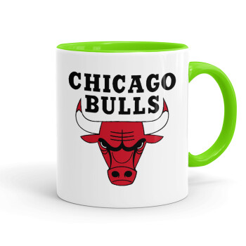 Chicago Bulls, Mug colored light green, ceramic, 330ml