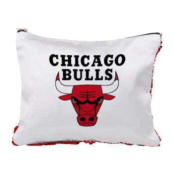 Chicago Bulls, Τσαντάκι νεσεσέρ με πούλιες (Sequin) Κόκκινο