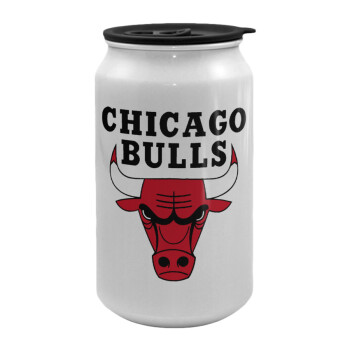 Chicago Bulls, Κούπα ταξιδιού μεταλλική με καπάκι (tin-can) 500ml