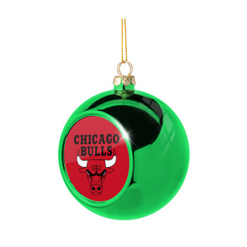 Chicago Bulls, Χριστουγεννιάτικη μπάλα δένδρου Πράσινη 8cm