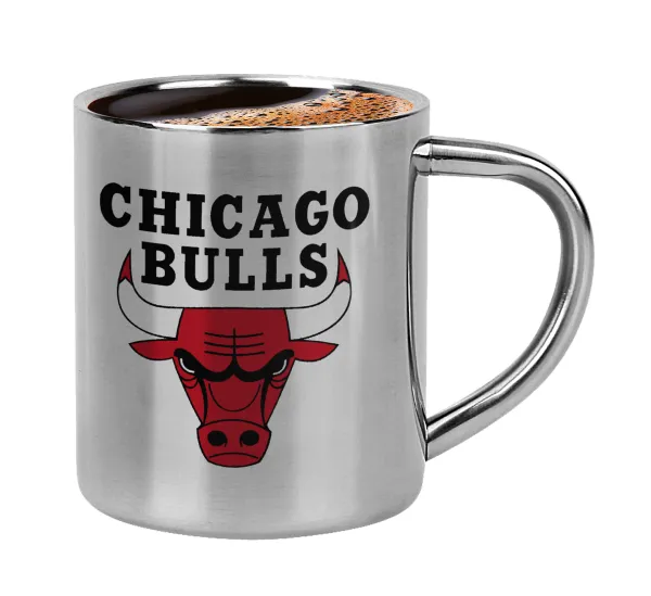 Chicago Bulls — Double-wall metal cup for espresso (220ml)