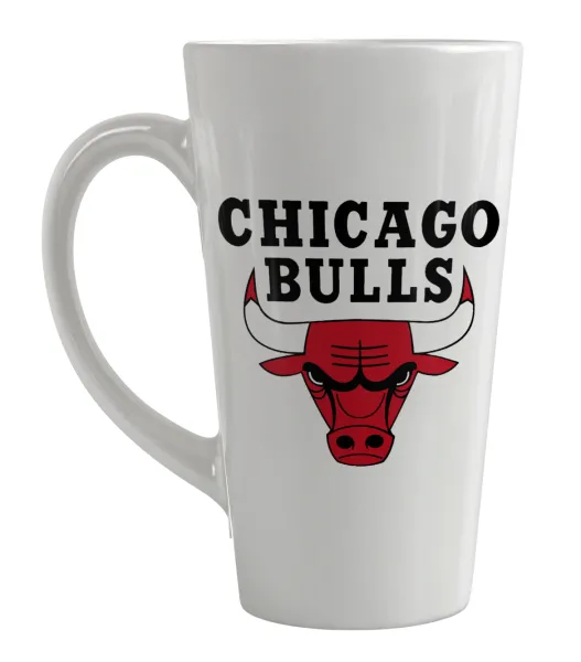 Chicago Bulls — Large tapered latte mug, ceramic, 450ml
