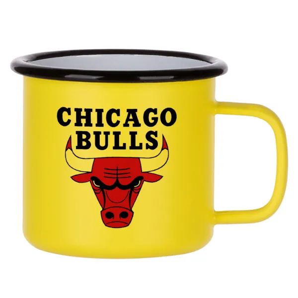 Chicago Bulls — Κούπα Μεταλλική εμαγιέ ΜΑΤ Κίτρινη 360ml