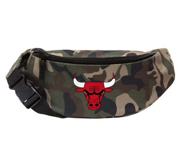 Chicago Bulls — Unisex waist bag (banana) in Jungle camouflage color with 2 pockets