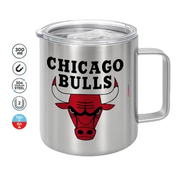 Chicago Bulls, Mug Stainless steel double wall 300ml