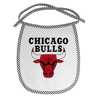 Chicago Bulls, Σαλιάρα μωρού αλέκιαστη με κορδόνι Μαύρη