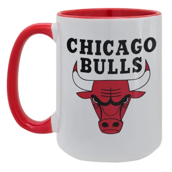 Chicago Bulls, Κούπα Mega 15oz, κεραμική Κόκκινη, 450ml