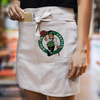 Boston Celtics, Ποδιά Μέσης με διπλή τσέπη Barista/Bartender, Beige