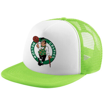 Boston Celtics, Καπέλο Soft Trucker με Δίχτυ Πράσινο/Λευκό