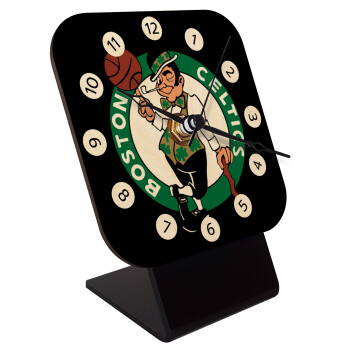 Boston Celtics, Quartz Table clock in natural wood (10cm)