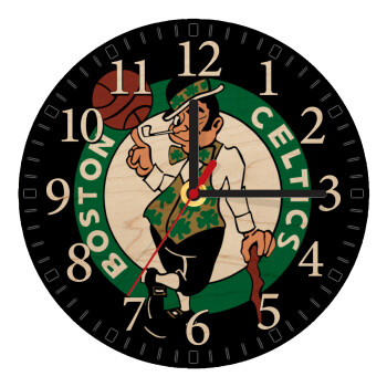 Boston Celtics, Ρολόι τοίχου ξύλινο plywood (20cm)