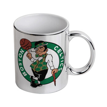 Boston Celtics, Κούπα κεραμική, ασημένια καθρέπτης, 330ml