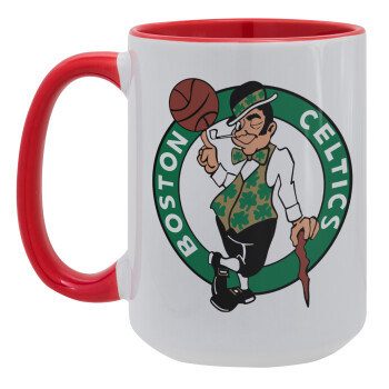 Boston Celtics, Κούπα Mega 15oz, κεραμική Κόκκινη, 450ml