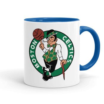 Boston Celtics, Mug colored blue, ceramic, 330ml