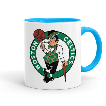 Boston Celtics, Κούπα χρωματιστή γαλάζια, κεραμική, 330ml