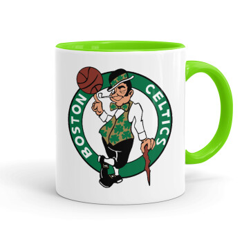 Boston Celtics, Mug colored light green, ceramic, 330ml