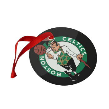 Boston Celtics, Christmas ornament glass 9cm