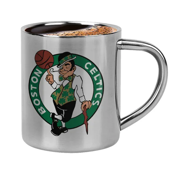 Boston Celtics — Double-wall metal cup for espresso (220ml)