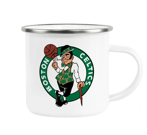 Boston Celtics — Metallic enamel cup white 360ml