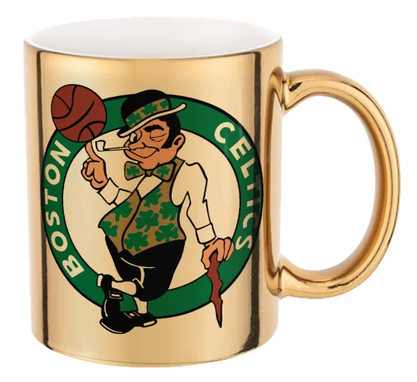 Boston Celtics — Mug ceramic, gold mirror, 330ml