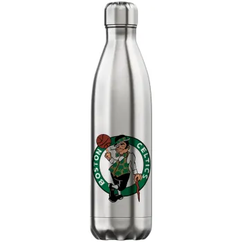 Boston Celtics, Μεταλλικό παγούρι θερμός Inox (Stainless steel), διπλού τοιχώματος, 750ml