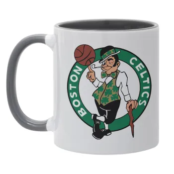 Boston Celtics, Mug colored grey, ceramic, 330ml