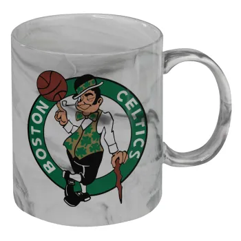 Boston Celtics, Mug ceramic marble style, 330ml