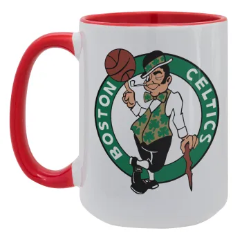 Boston Celtics, Κούπα Mega 15oz, κεραμική Κόκκινη, 450ml