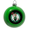 Green Christmas tree ornament bauble 8cm